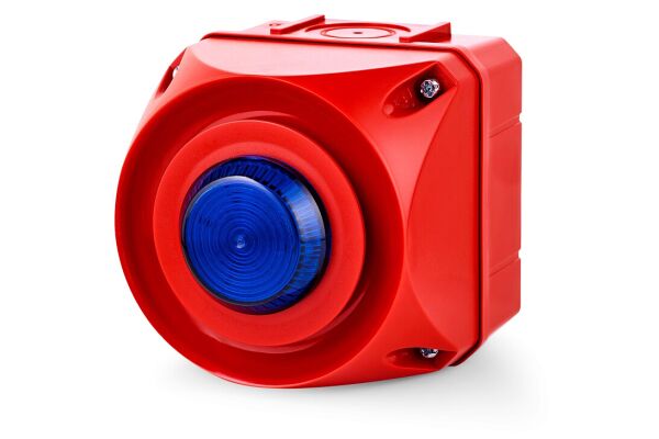 ADS-P Multi-tone alarm sounder with LED steady light indicator 24 V AC/DC blue