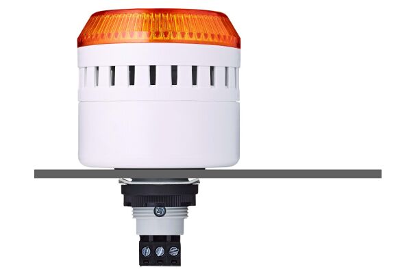 EDG LED panel mount buzzer orange 24 V AC/DC IP65 103 dB 