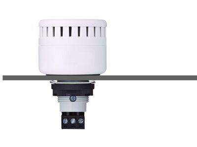 ESM Panel mount buzzer M22 12-24 V AC/DC IP65 & UL Type 4/4x/13 100 dB 
