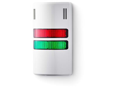 Half-Dome compact Signal towers red/green 230-240 V AC IP65 & UL Type 4/4x/13 90 dB 