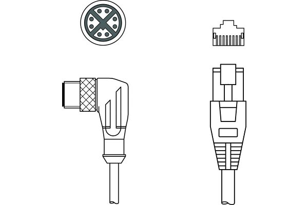 KSS GB-M12-8W-RJ45-A-P7-020