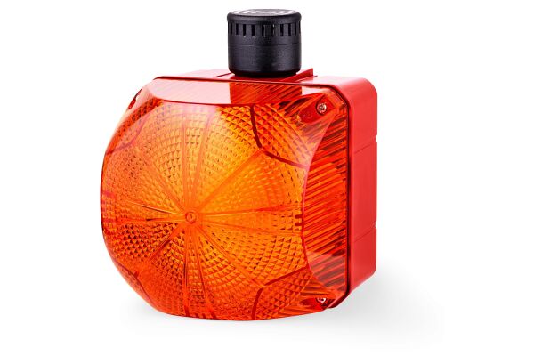 QCM LED strobe beacon with buzzer indicator 230-240 V AC amber