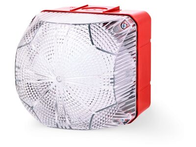 QDS LED steady/flashing beacon clear 110-120 V AC IP66 & UL Type 4/4x/13 