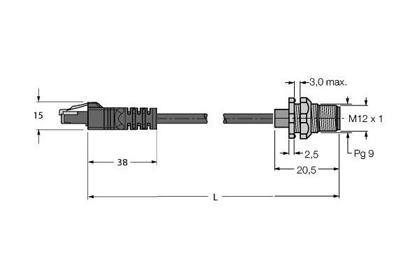 RJ45S FSSD 841-0.5M