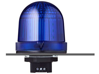 TDFP 37mm panel mount LED multi strobe beacon blue 230-240 V AC IP66 & UL Type 4/4x/13 