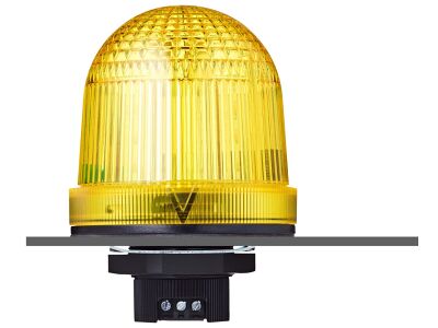 UDCP 37mm panel mount LED steady/flashing beacon yellow 110-120 V AC IP66 & UL Type 4/4x/13 